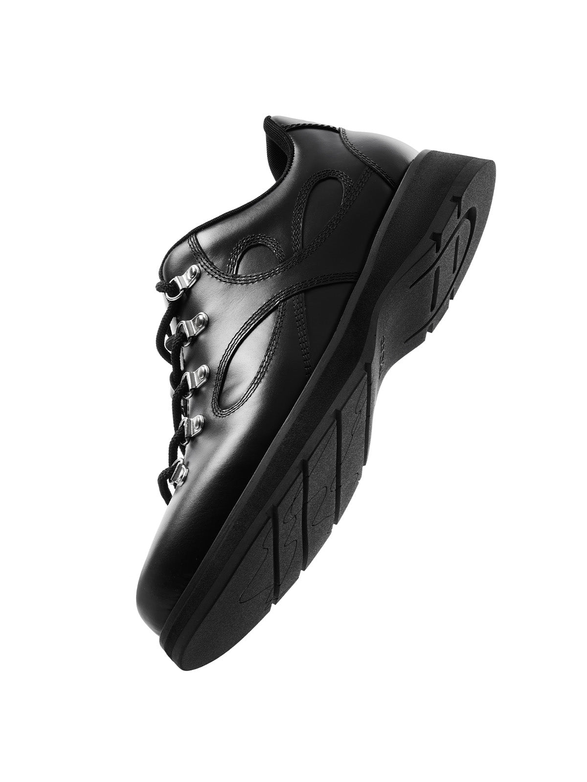 Mobius Suede Hiking Derby Shoes in Black – product image 6
